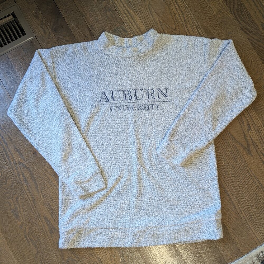 Auburn University Woolly Threads Terry Cloth Crewneck Sweatshirt, Womens Size MD